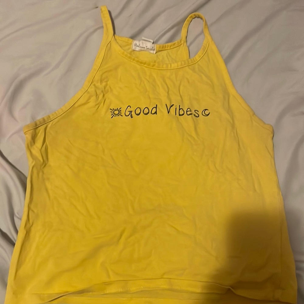 ‘good vibes’ tank top